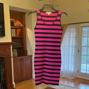 Michael Kors Vibrant Pink and Black Dress